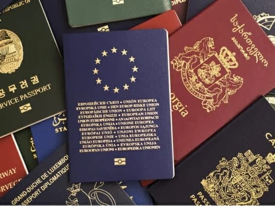A collection of passports